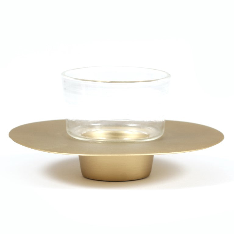 Ufo Cup Saucer Set of 2 ,Decor Dining Glass Casting