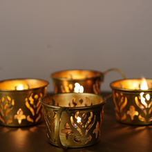 New Victoria Tea Light Holder Lighting Fragrance Decor Brass Tealight Cup
