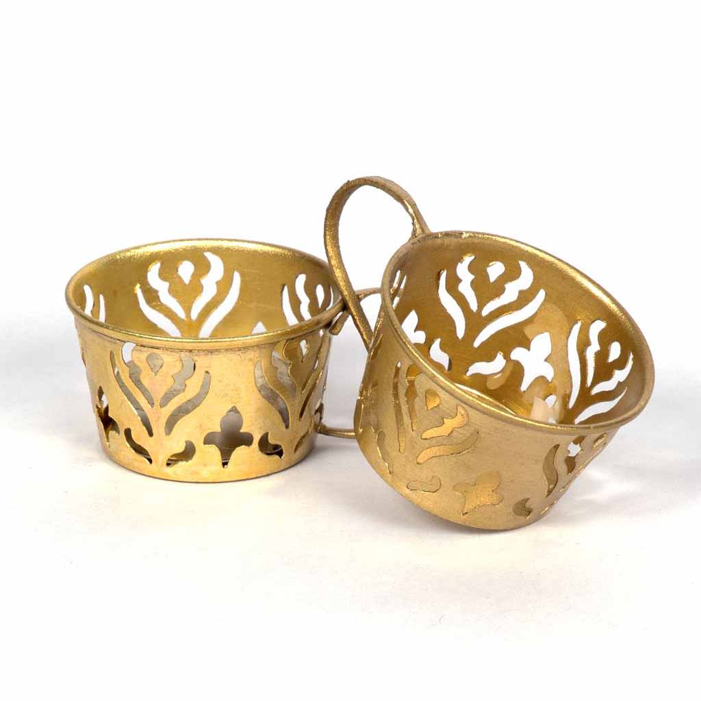 New Victoria Tea Light Holder Lighting Fragrance Decor Brass Tealight Cup