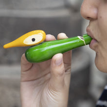 White cheeked Barbet Channapatna Whistle Accessory Games/ Toys, wooden whistle