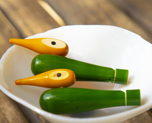 White cheeked Barbet Channapatna Whistle Accessory Games/ Toys, wooden whistle