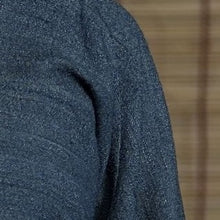 Wild Ass FOLD Hood Wool Silk Indigo Wearable Stitched Garment Textile Weaving