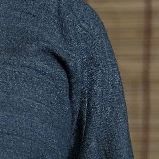 Wild Ass FOLD Hood Wool Silk Indigo Wearable Stitched Garment Textile Weaving