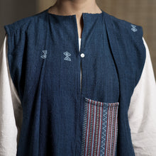 Wild Ass LINE Jacket Indigo Wool Wearable Stitched Garment Textile Weaving