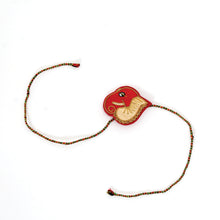 Zardozi Brooch & Rakhi: Ganesha (Elephant God) Zardozi, Velvet, Silk Thread
