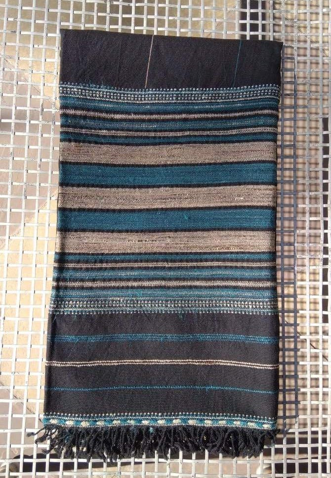 Shawl Pagadi Border Dolka 38x 84 Wearable Accessory Handcraft, warm shawl