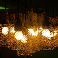 Bayaa hanging lamp pendant lamp ceiling lamp weaving lamp handcrafted handweaved brass metal mesh lamp, hanging lamp, lighting, decor