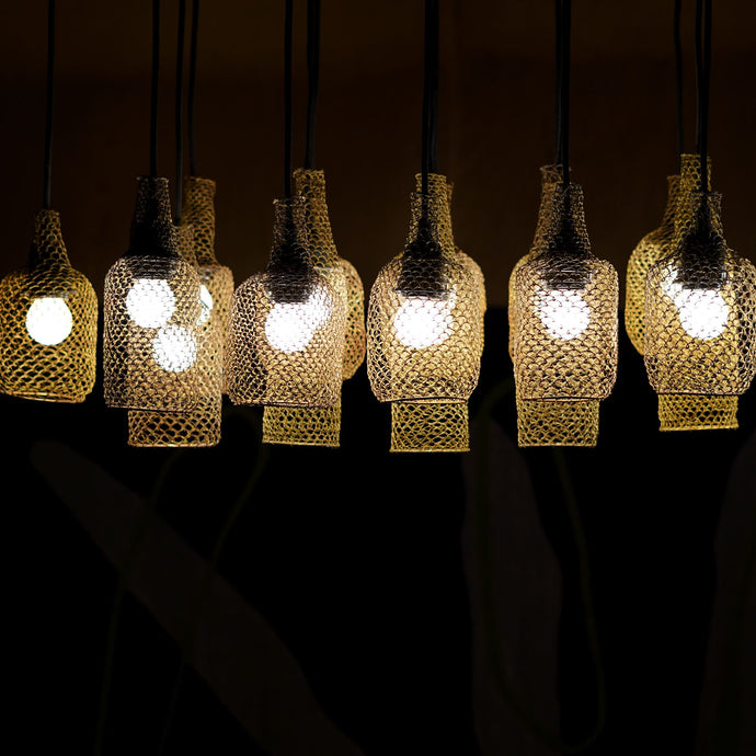 Bayaa hanging lamp pendant lamp ceiling lamp weaving lamp handcrafted handweaved brass metal mesh lamp, hanging lamp, lighting, decor