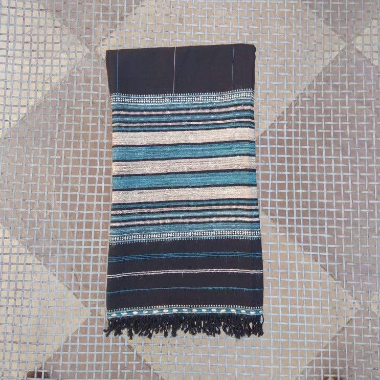 Shawl Pagadi Border Dolka 38x 84 Wearable Accessory Handcraft, warm shawl